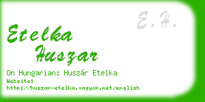 etelka huszar business card