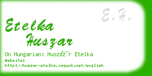 etelka huszar business card